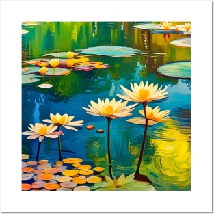 Water Lilies (tribute to Monet) Posters and Art